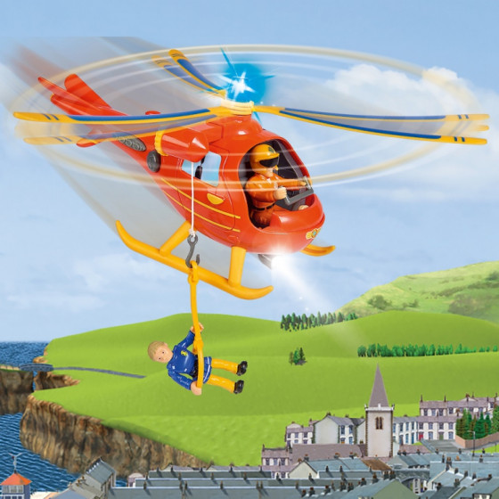 Helikopter wallaby z figurką Strażak Sam / Simba