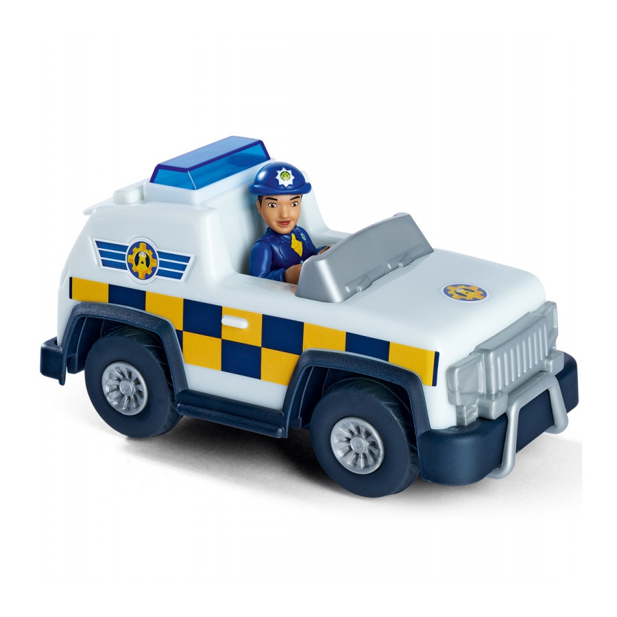 Jeep policyjny 4x4 + Mini figurka Strażak Sam  / Simba