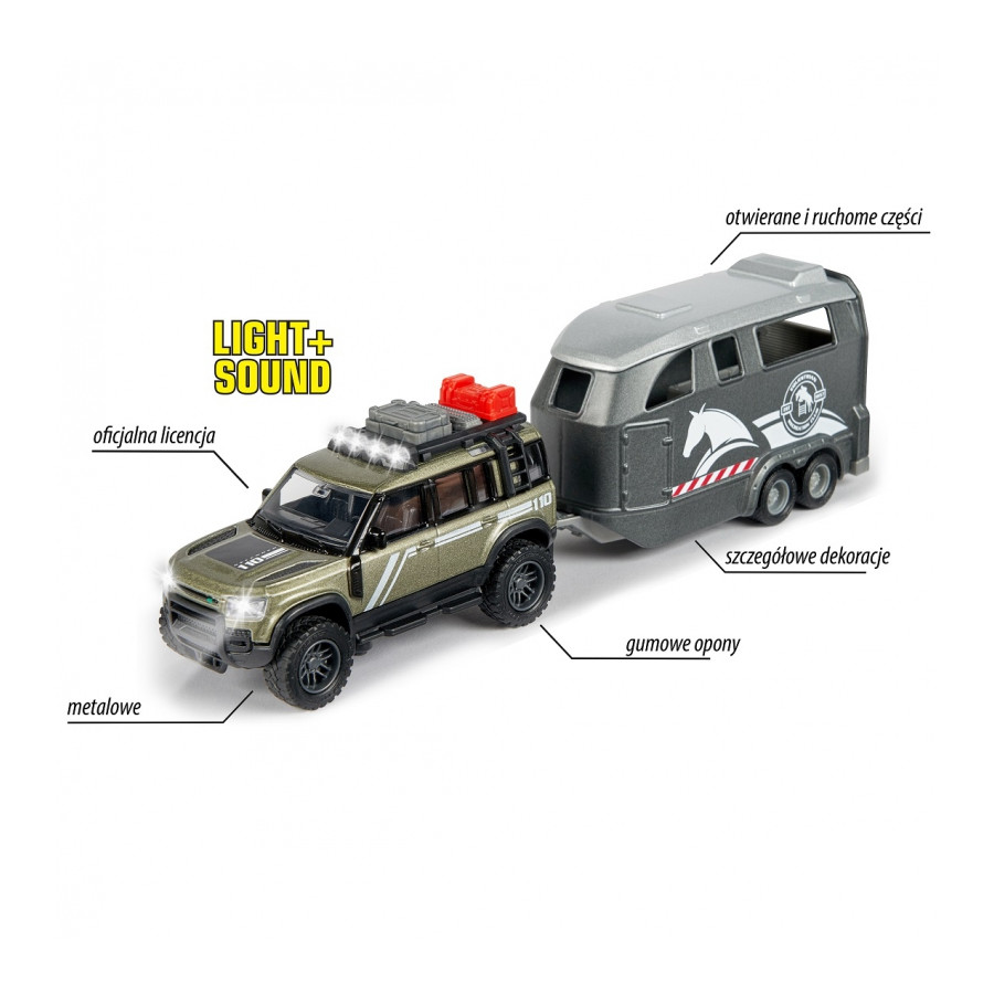 Zestaw Dżokeja Land Rover Grand / Majorette