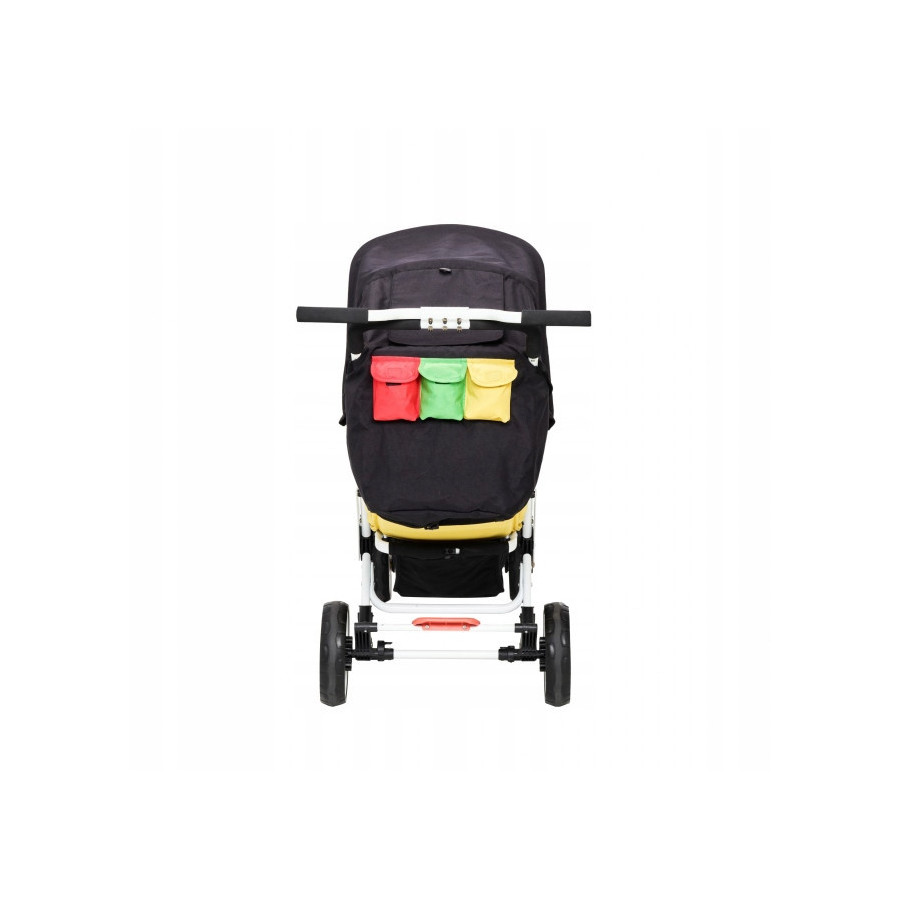 Wózek spacerowy do żłobka Lidoo Ergondrive Black 3-osobowy / Familidoo