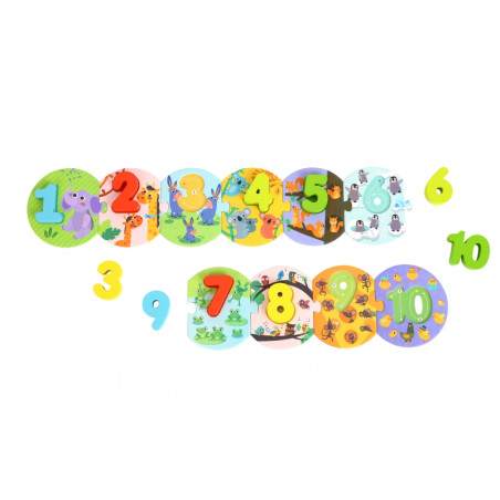 Edukacyjna układanka Nauka liczenia / Tooky toy