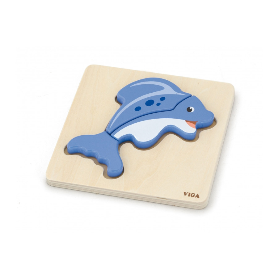 Pierwsze puzzle maluszka Delfin 3 el. / Viga