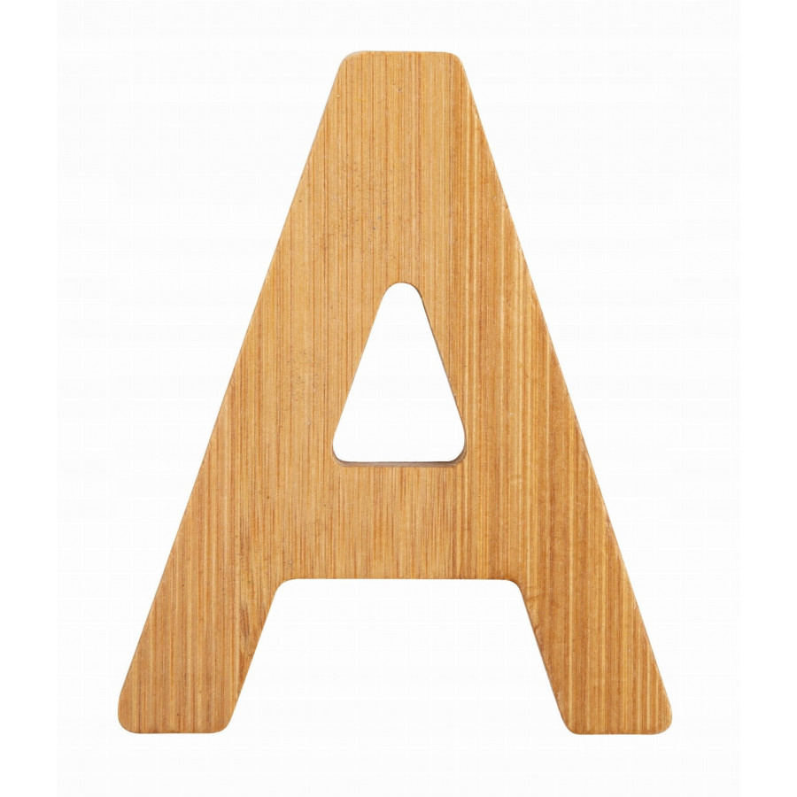 Bambusowy alfabet - literki na ścianę "A" 1 szt. / Small Foot Design