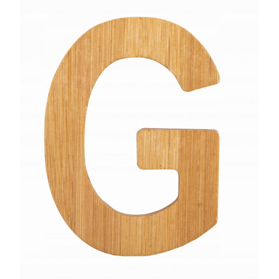 Bambusowy alfabet - literki na 艣cian臋 "G" 1 szt. / Small Foot Design