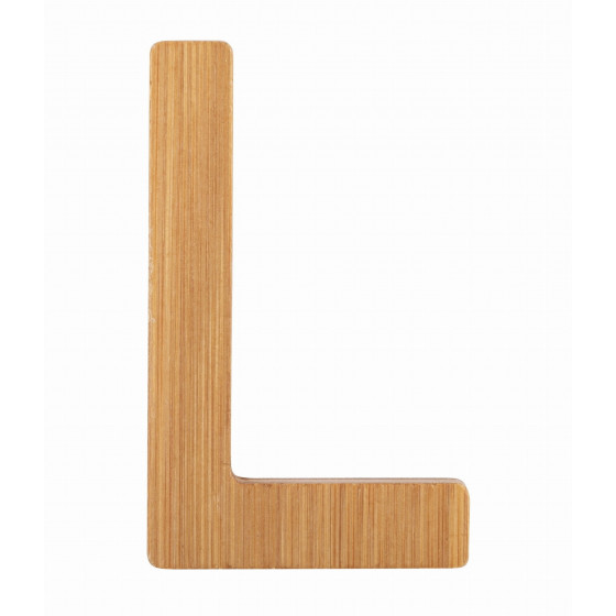 Bambusowy alfabet - literki na 艣cian臋 "L" 1 szt. / Small Foot Design