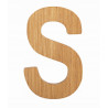 Bambusowy alfabet - literki na ścianę "S" 1 szt. / Small Foot Design