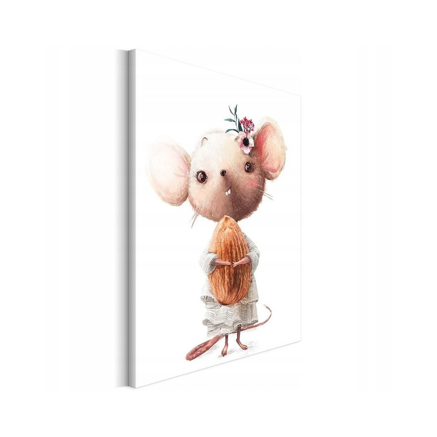 Myszka dziewczynka z migdałkiem obraz 50x70 cm / Revolio