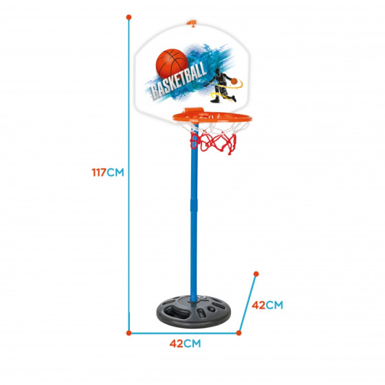 Koszykówka 117 cm + piłka / Woopie