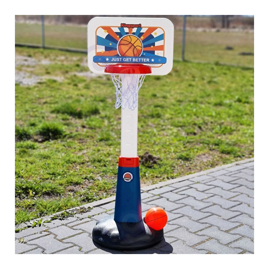 Koszykówka regulowana 99-125 cm + piłka + pompka / Woopie