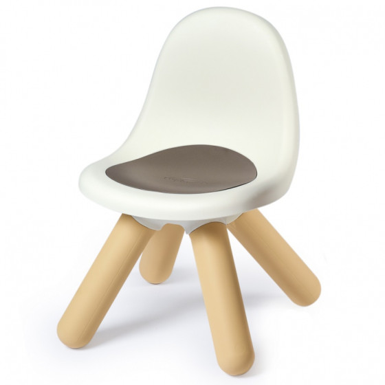 Krzesełko ogrodowe z oparciem Biało-brązowe / Smoby