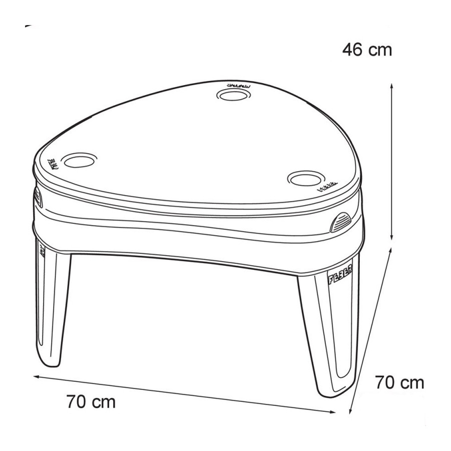 Stolik wodny 4w1 + 5 akcesoriów / Feber