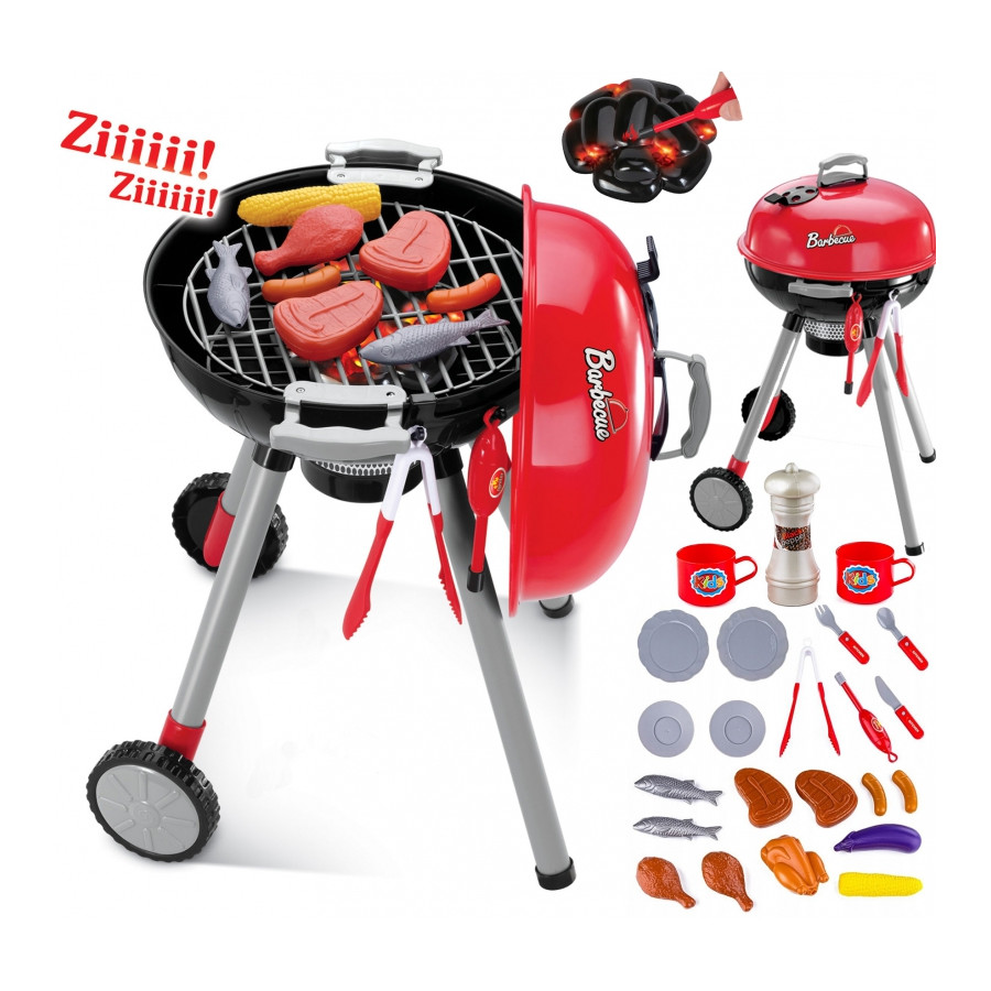 Grill ze światłami i dźwiękiem + akcesoria / Woopie