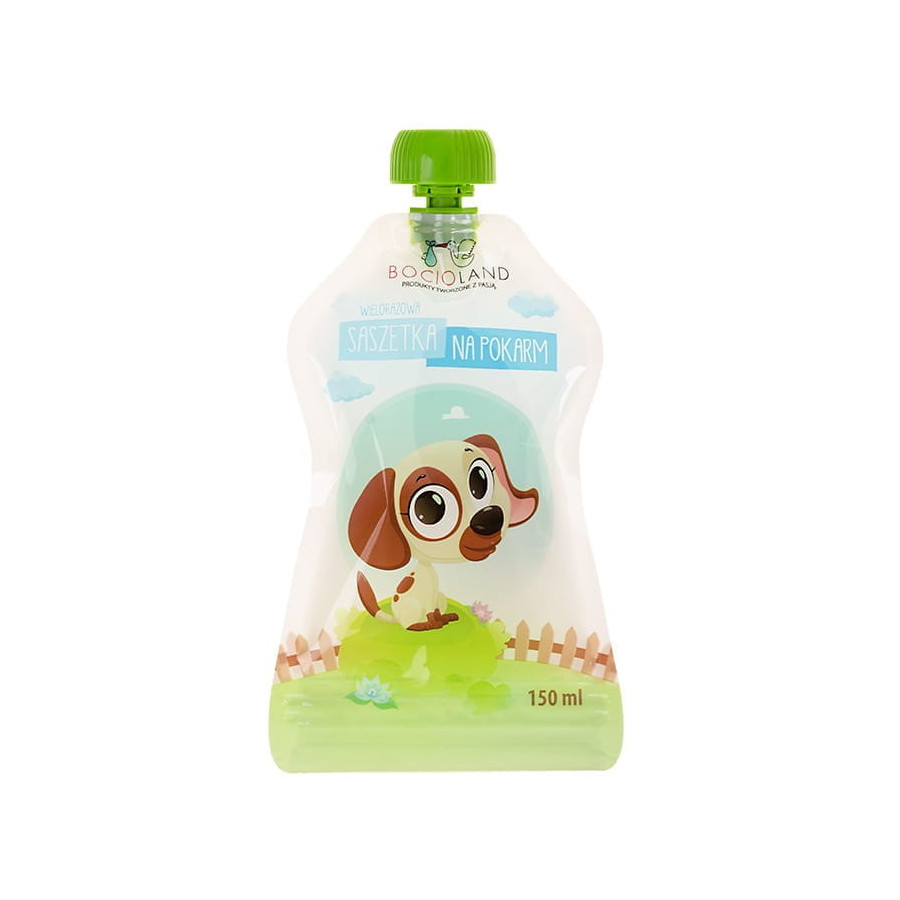 Wielorazowa saszetka na musy 150 ml 1 szt. / Bocioland Wielorazowa saszetka na musy 150 ml 1 szt. / Bocioland