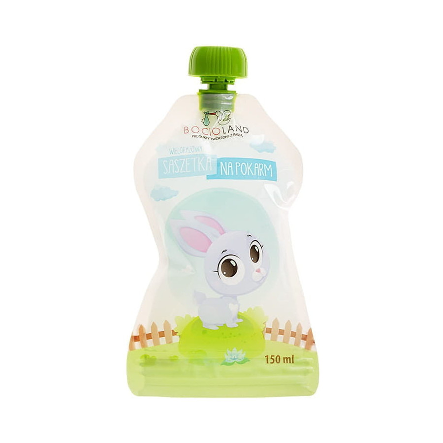 Wielorazowa saszetka na musy 150 ml 1 szt. / Bocioland