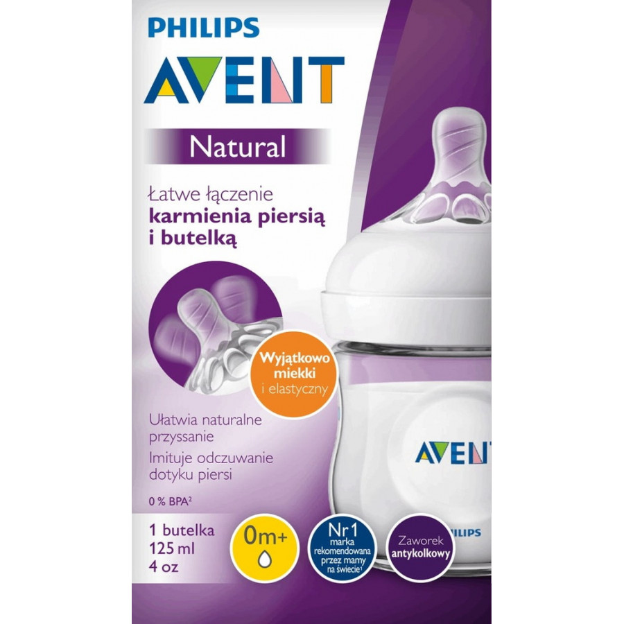 Butelka dla niemowląt Natural 2.0 125 ml / Philips Avent