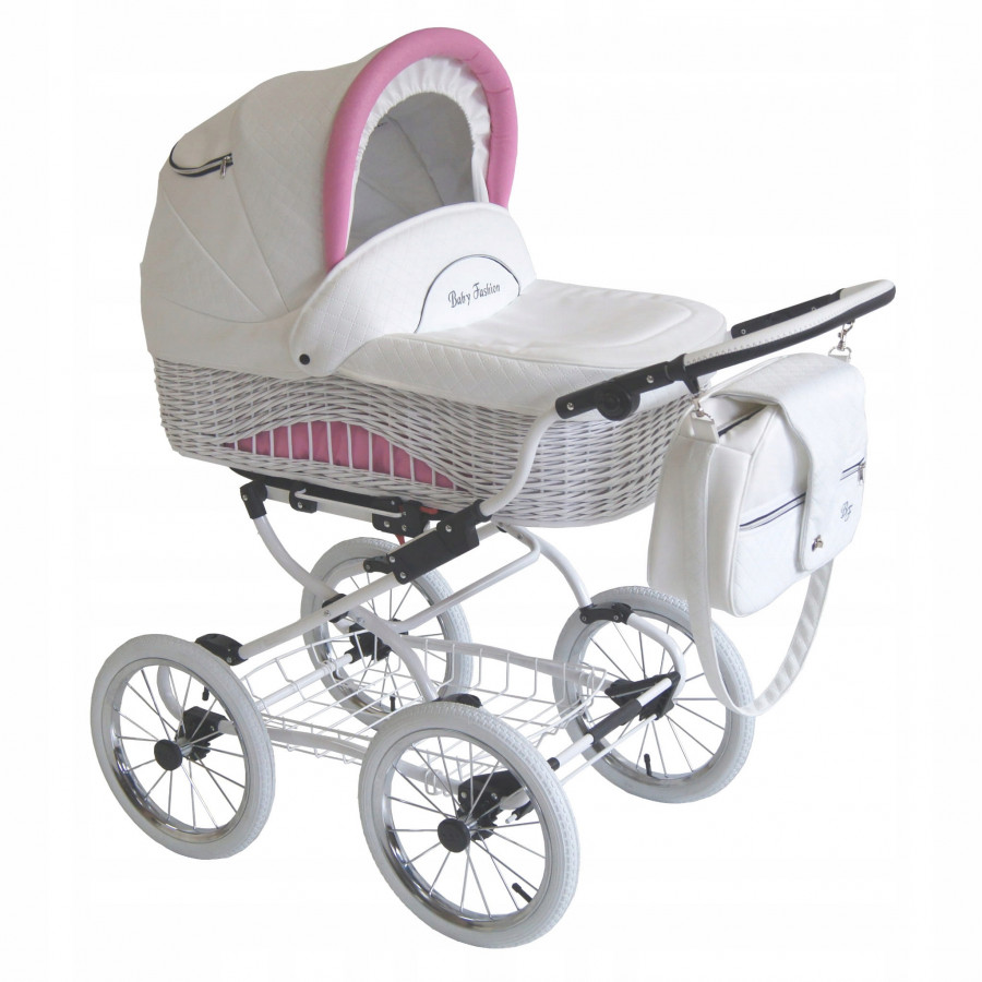 Retro wózek dziecięcy 2w1 Scarlett BW2 / Baby Fashion