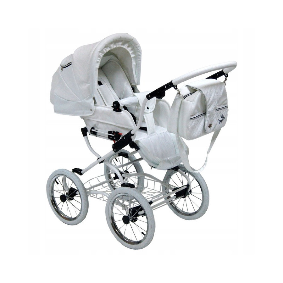 Retro wózek dziecięcy 2w1 Scarlett BW5 / Baby Fashion