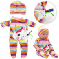 Zestaw ubranek w paski dla bobasa 43-46 cm / Woopie