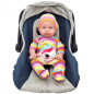 Zestaw ubranek w paski dla bobasa 43-46 cm / Woopie