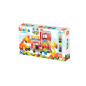 Klocki jeżyki Pin Bricks straż pożarna 100 el. + 2 figurki / Mochtoys