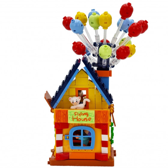 Klocki konstrukcyjne Latający dom z balonami 240 el. / Woopie