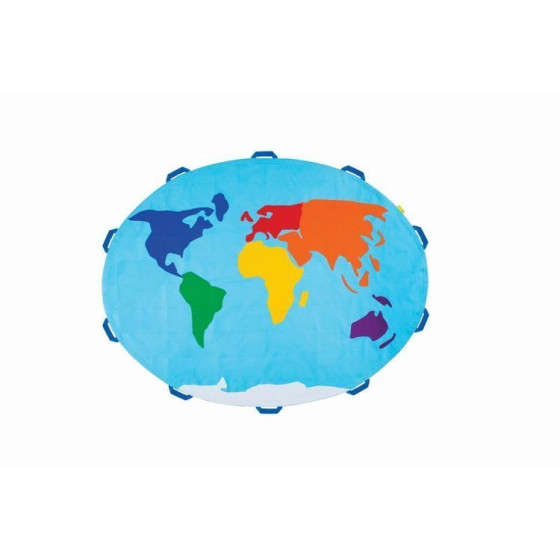 Chusta edukacyjna mapa świata - Zabytki / Akson
