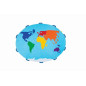 Chusta edukacyjna mapa 艣wiata - Zabytki / Akson Chusta edukacyjna mapa 艣wiata - Zabytki / Akson