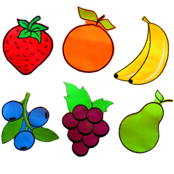 Zestaw 6 owoców do chusty edukacyjnej / Akson
