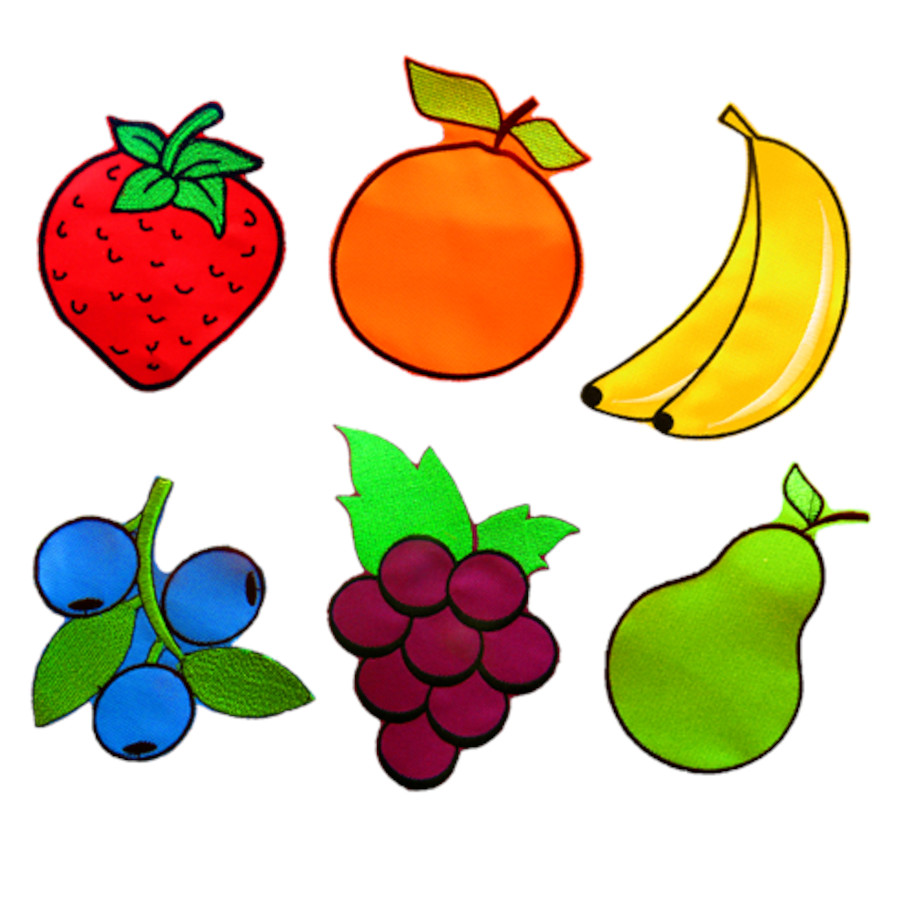 Zestaw 6 owoców do chusty edukacyjnej / Akson