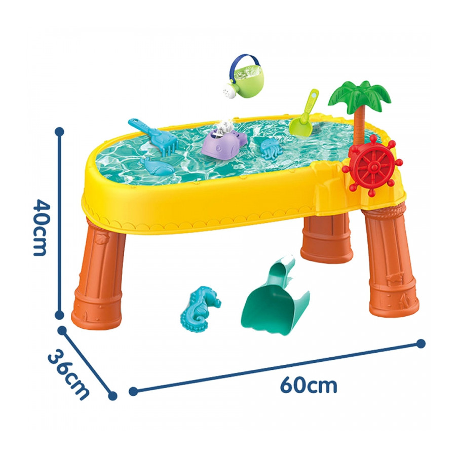 Stolik wodny lub piaskownica Statek piracki + 8 akc. / Woopie