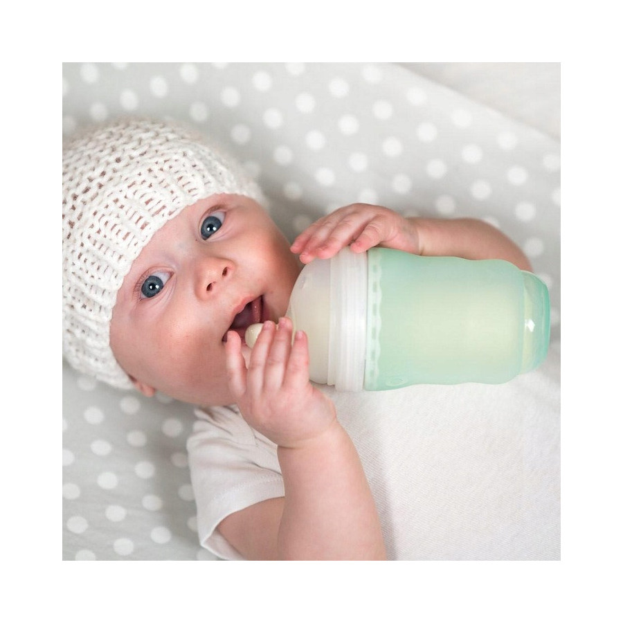 Silikonowa butelka dla niemowląt 240 ml Frost / Ola Baby