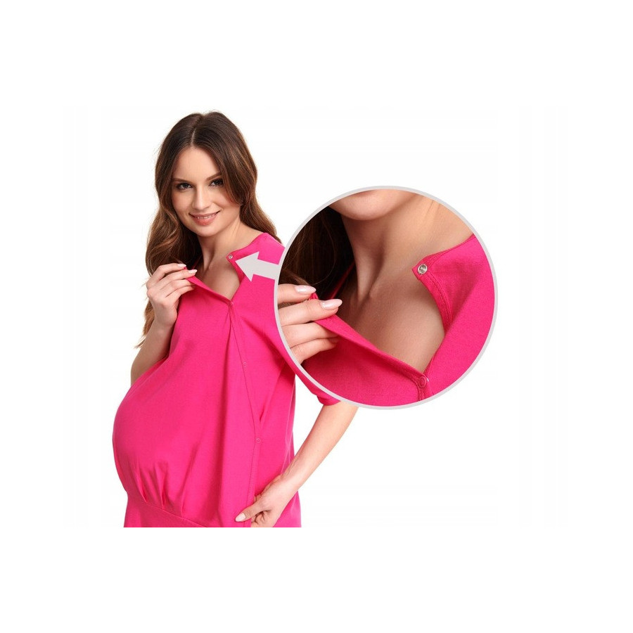 Koszula porodowa - ciążowa L Sowy / Super Mami