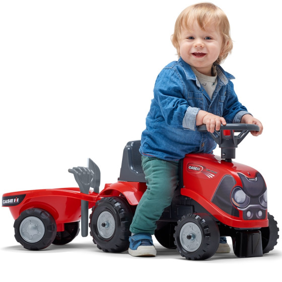 Jeździk traktorek IH Ride-On czerwony + akc. / Falk