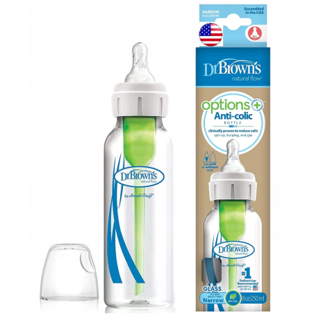 Butelka od urodzenia wąska Opti+ szklana 250 ml / Dr Brown's