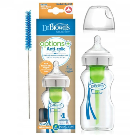 Butelka od urodzenia szeroka Opti+ szklana 270 ml / Dr Brown's