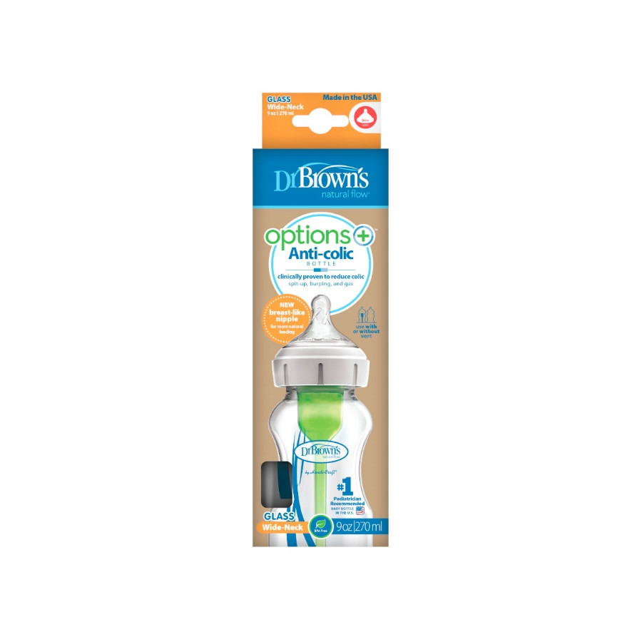 Butelka od urodzenia szeroka Opti+ szklana 270 ml / Dr Brown's