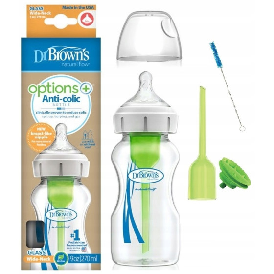 Butelka od urodzenia szeroka Opti+ szklana 270 ml / Dr Brown's