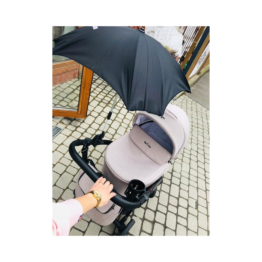 Parasolka kwadratowa do wózka dziecięcego Czarna / Camicco