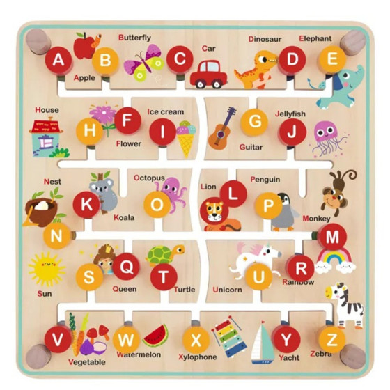 Tablica edukacyjna Zwierzątka i alfabet / Tooky toy