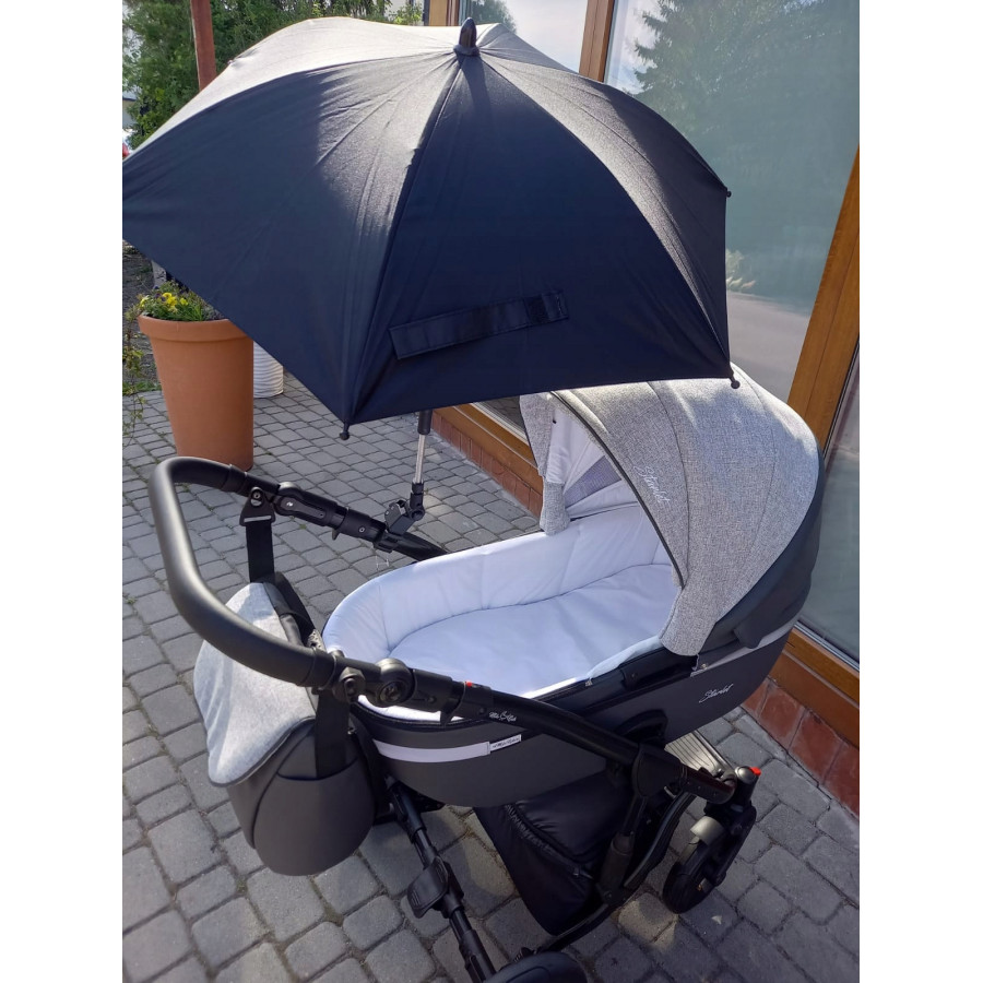Uniwersalny parasol do wózka TB UV50 Dark grey / Titanium Baby