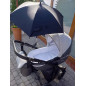 Uniwersalny parasol do wózka TB UV50 Dark grey / Titanium Baby