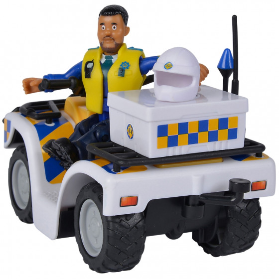 Strażak Sam quad policyjny z figurką Malcolma / Simba
