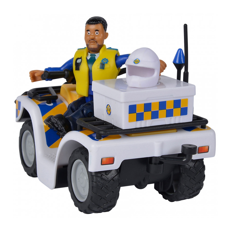 Strażak Sam quad policyjny z figurką Malcolma / Simba