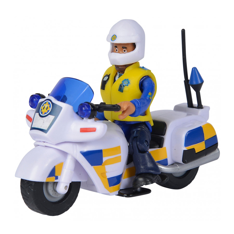 Motor policyjny z figurką Malcolma Strażak Sam / Simba