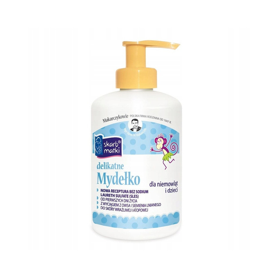 Delikatne mydełko dla dzieci w płynie 275 ml / Skarb Matki
