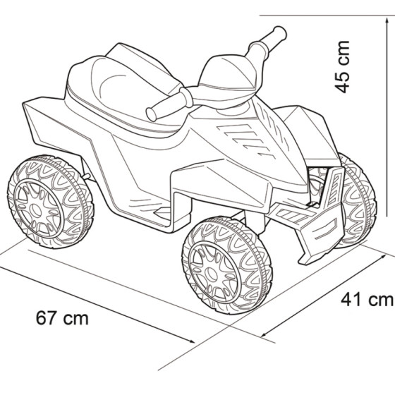 Quad na akumulator Racy 6V / Feber