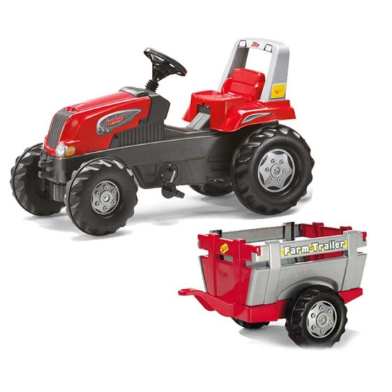 Traktor na pedały Junior z przyczepą / Rolly toys