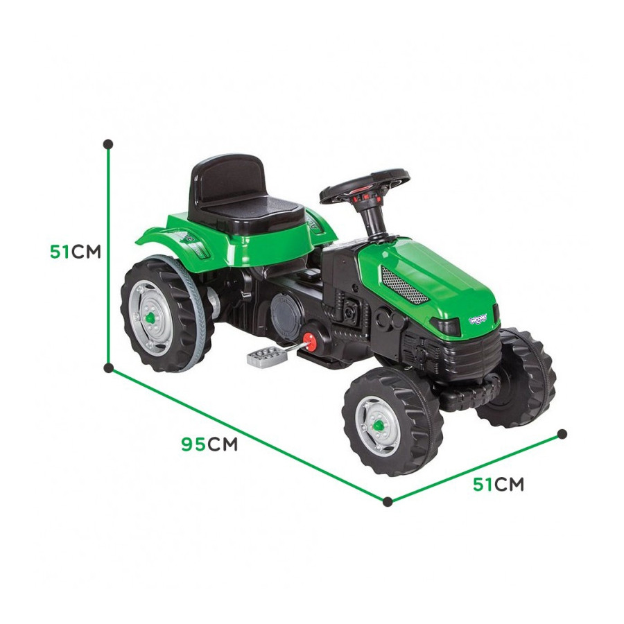 Traktor na pedały Farmer GoTrac zielony / Woopie