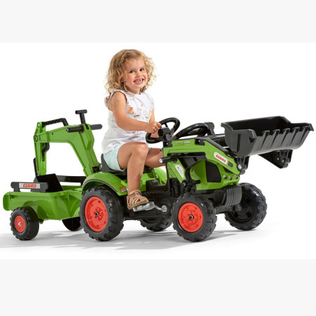 Koparka na pedały z przyczepą Claas Arion Backhoe / Falk