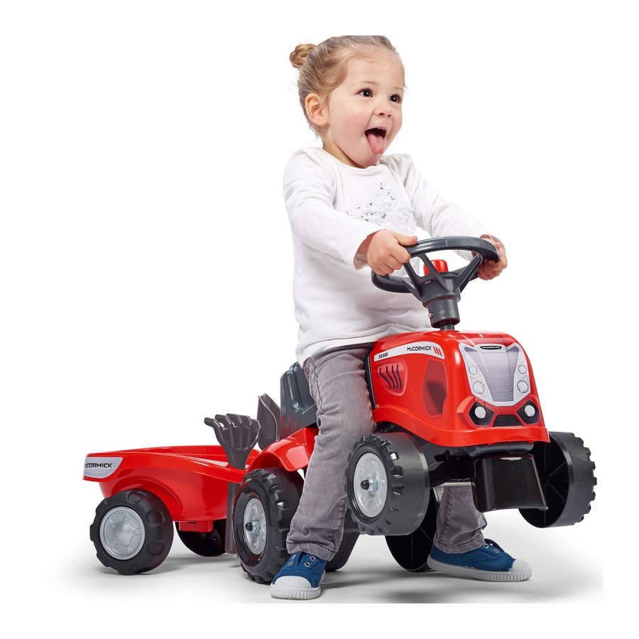Traktorek z przyczepką Baby Mac Cormick czerwony / Falk
